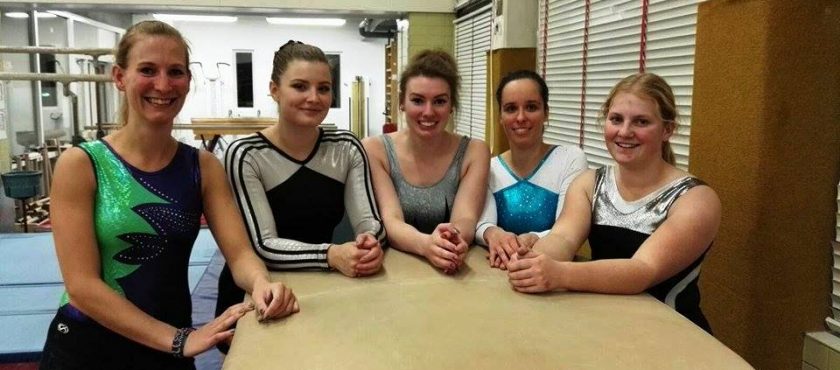 Senior-turnster op wedstrijd in Alphen a.d. Rijn